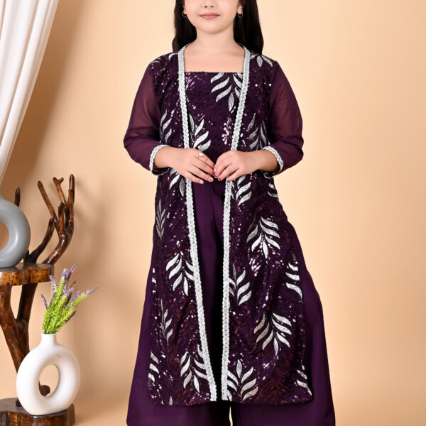 Girls Premium Clothing Set (Purple)